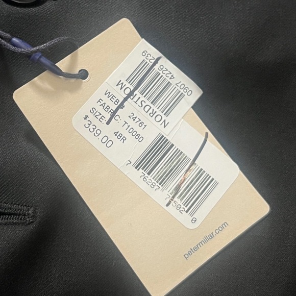 Peter Millar Black Classic Vest Men's Size 48R Formal Suit Separate MSRP $339 - Picture 2 of 6